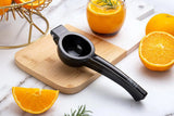 Manual Citrus Press Juicer for Lemons, Limes, Tangerines with Squeezer Handheld Black