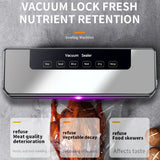 65Kpa Food Vacuum Sealer Machine with 20 Free Bags, Stainless Steel 6-in-1 Sealing