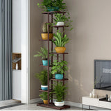 8 Tier Metal Plant Stand Metal Rack, Multiple Flower Pot Holder Shelves Corner Rack, Plante