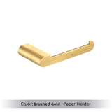 Brushed Gold  Bathroom Accessories Sets 4 Wall Mounted Towel Bar Robe Hooks MD DC PRINT