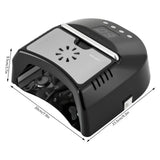 Nail Dryer Professional Rechargeable 72W 24-Bead UV/LED Gel Nail Lamp with Fan Removable Bottom