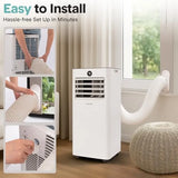 Portable air conditioner and heater for small spaces with 10, 000 BTU cooling