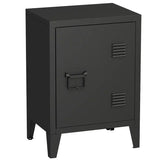 Metal Nightstand Modern End Side Table with Shelf for Living Room, Bedroom