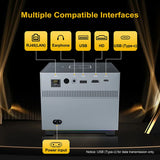 Portable Smart Movie Projector with LED Lighting BT5.0 Bulit-in More App