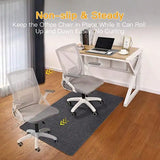 Office Chair Mat for Hardwood and Tile Floor 55"x35" Computer Gaming Rolling Chair Mat Under Desk Low-Pile Rug Large Anti-Sli