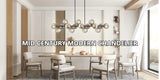 Mid Century Modern Chandelier 16-Lights Sputnik Chandelier 54in Chandelies