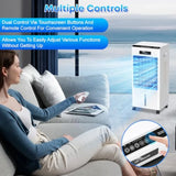Evaporative Cooler with 8L Tank, 3-in-1 Cooling Fan, 3 Modes 3 Speeds