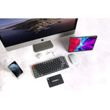 84-Key Slim Wireless/Wired Mechanical Keyboard with LED Backlight