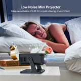 Mini Smart Projector with Native 720P Support 4K Decoding for Home Theater