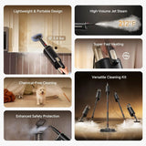 13-in-1 Steam Mop with Detachable Handheld Steamer, Lightweight 3.8 lbs