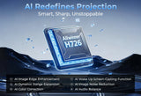 LynCast Outdoor Projector with WIFI 6 and Bluetooth 5.4, 1080P, 8K Support