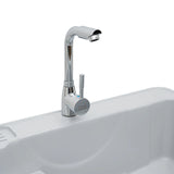Household Plastic Kitchen Sinks| Freestanding Laundry Sink W/ Washing Board and Storage Shelf|