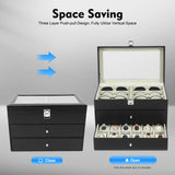 6/12/20/24/30Slots Large-capacity Watches and Glasses Display Box  Suitable for Hold Glasses Watches Jewelry Rings