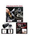 Car Trash Can With Lid Compact Portable Garbage Bin For Car