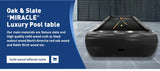 Multi Function Convertible 3 in 1 Style Pool Table Dining Top and Natural Slates Home Use Billiard Table with Benches