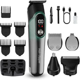 Hair Clippers for Men Professional 5 in 1 Cord Cordless Beard Nose Ear Body Grooming Hair Clipper Trimmer
