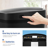 13 Gallon 50L Black Stainless Steel Automatic Sensor Trash Can Touch Free Lid