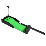 Putting Green Indoor Set Mini Putting Ball Pad w/ Ball Return/2 Holes for Men
