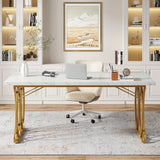 Tribesigns Modern Office Desk, 70.9" Wooden Computer Desk