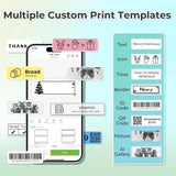Label Maker Machine with Tape, P21 Bluetooth Label Printer with 3 Tapes, Wireless Mini Label Makers with Multiple Templa