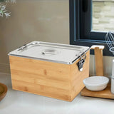 Compost Bin With Lid 1.2 Gal Countertop Compost Kitchen Scrap Indoor Large Compost Bucket