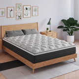 12"14" Gel Memory Foam Hybrid Pocket Spring Mattress Twin Full King Queen