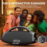 W-KING 330W Peak Wireless Boom Box Large Bluetooth Speaker 7.5", Outdoor