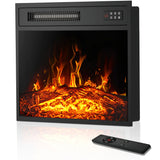 18Inch Electric Fireplace Insert, Freestanding & Recessed Electric Stove