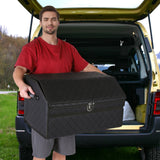 Double-Layer Car Trunk Organizer with Magnetic Lock Storage Organizers Collapsible Car Storage Bin