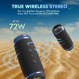 W-KING BT226 Portable Bluetooth Speaker Loud, 36W Extra Bass, Waterproof