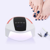 96W ABS Rechargeable Nail Lamp,White Red Black Automatic Sensor UV LED Nail Dryer