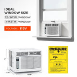 Smart 6000 BTU Window Air Conditioner with WiFi, Remote amp App Control