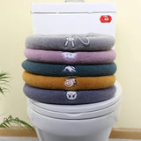 Toilet Seat Cover Mat Bathroom Toilet Lid Pad Winter Warm Cushion MD DC PRINT