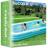 JOYFY Full-Sized Inflatable Swimming Pool 125x 68x 22 inch with Seats