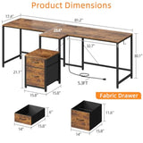T-Shaped 2 Person Desk with Power Outlet Long Two Person Gaming Table with LED