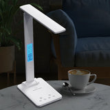 Folding Reading Desk Lamp USB Plug-In Desk Lamp 15W Wireless With Time