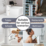 Touchless Foaming Soap Dispenser, 10oz/300ml Automatic with Adjustable Volume Control, Rechargeable