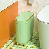 Luxury Large Capacity Trash Can Gold Luxury Trash Can High push Plastic Kitchen Trash Can with Lid Bathroom Trash Can