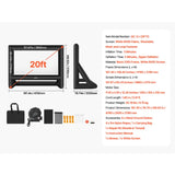 20FT Inflatable Projector Screen with Portable Storage Bag, 16:9 Easy Set Up