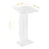 43.31 Inch Acrylic Clear Conference Podium School Speech Lectern Podium f