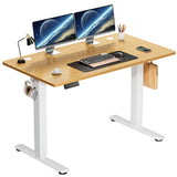 JHK Electric Standing Desk Height Adjustable 40x24 Inch Stand Up Sit Stand Computer Desk