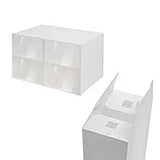 24 Pack Foldable Shoe Rack, Space-Saving Home & Office Organization