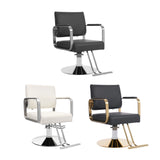 Adjustable Height Salon Chair, 360° Swivel Barber Seat, 200kg Load Capacity Beauty Chair