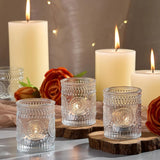 30 Pack Clear Glass Votive Candle Holders for Wedding Centerpieces