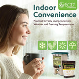 Indoor Composter for Kitchen Countertop - 5 Gallon, Tan, with Lid