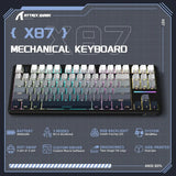 MAMBASNAKE X Attack Shark X87 Wireless Mechanical Keyboard, Hot Swappable