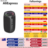 Zealot S49 20W Portable Ourdoor Wireless Subwoofer Speaker,Waterproof IPX 6,Dual Pairing,