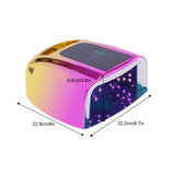 SN475G 96W Wireless Nail Lamp Rechargeable Gradient Gold UV LED Gel Nail Dryer