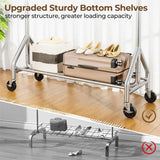 Heavy Duty Clothes Rack Load 450 LBS, Metal Garment Rack with Sturdy