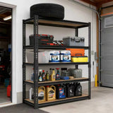 3050 LB Sturdy Metal Storage Racks - Extra Wide 40" Robust Garage Shelving System with Adjustable Height,